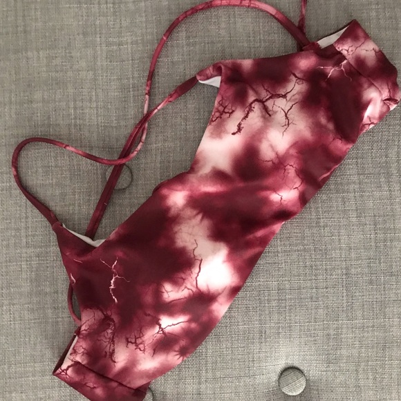 Red Tie Dye Bikini - Picture 3 of 4